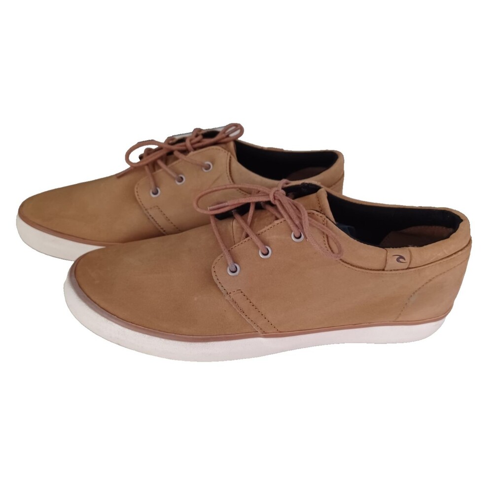 Rip Curl Suede Mens Shoes Sz 11 Suede Tan Surf/Skate Tie